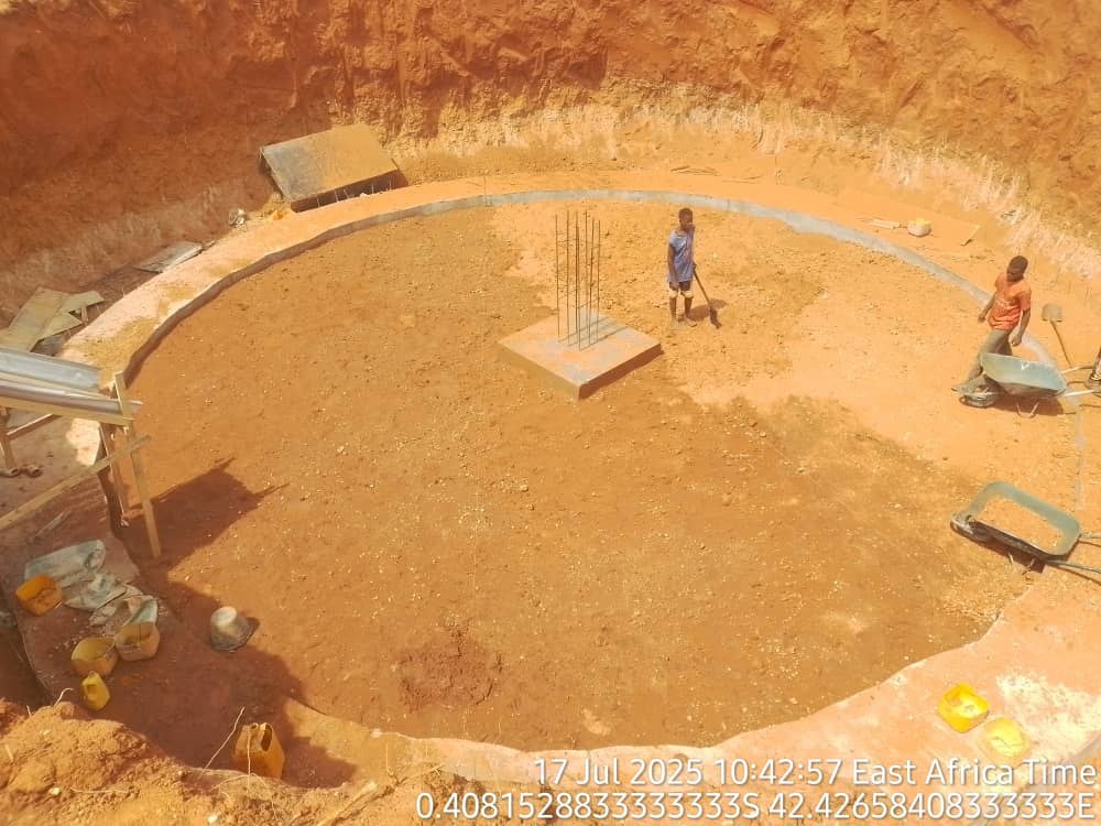 Bula Bartire — tank excavation and base works.