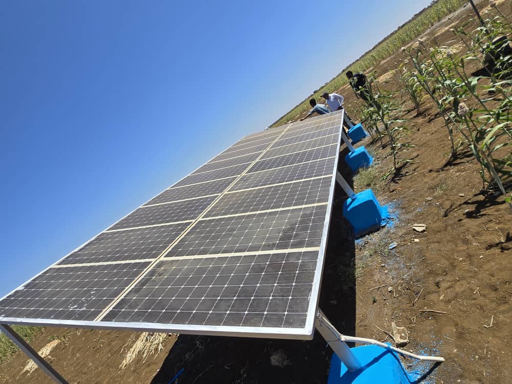 Bula Bartire — solar-powered pumping system installation.