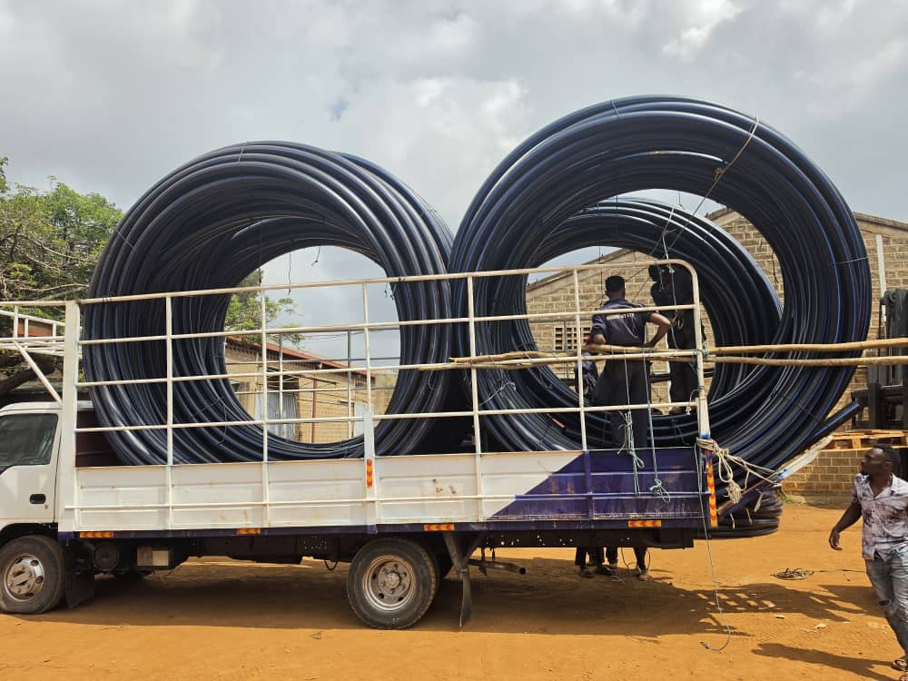 Bula Bartire — HDPE pipeline materials delivery.